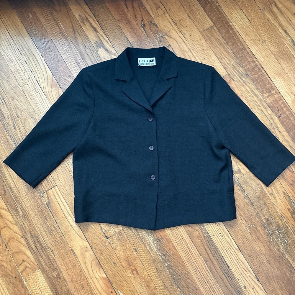 Vintage half sleeve blazer, semi cropped